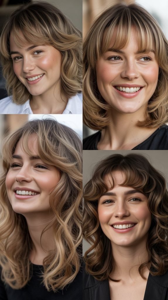 Arched Bangs with Rounded Layers