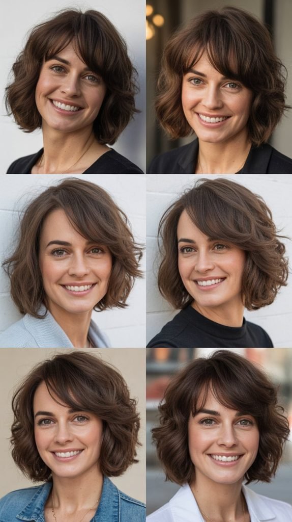 Choppy Long Bob with Piece-y Side Bangs
