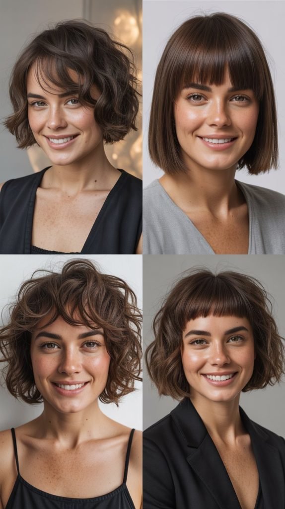  Textured Bob With Textured Micro Bangs