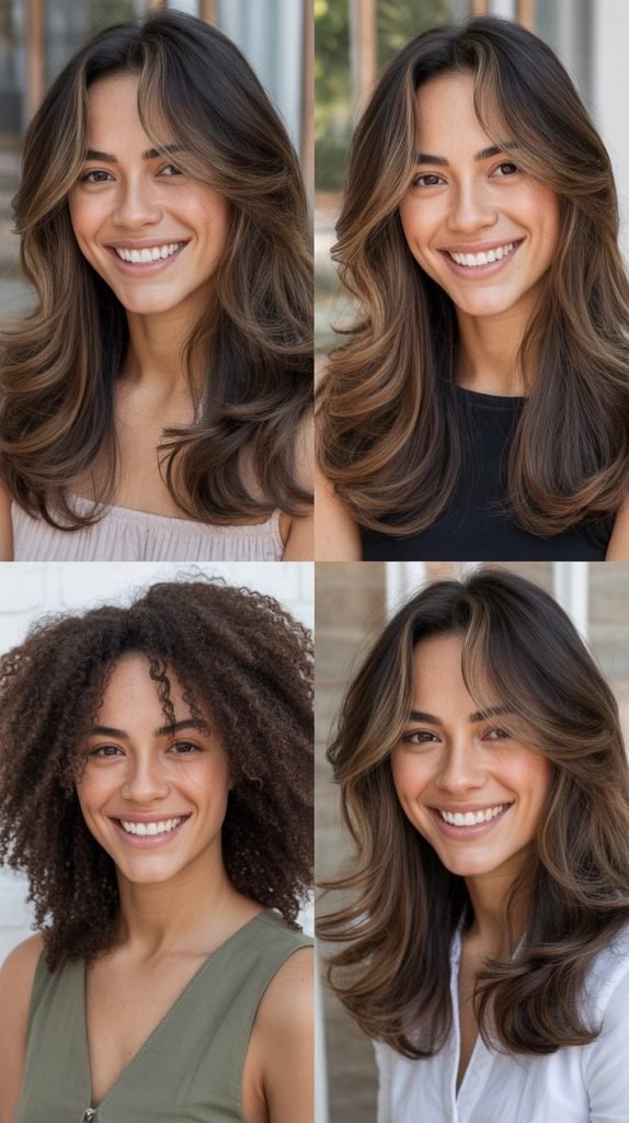  Crown Layers with Long Face Framing