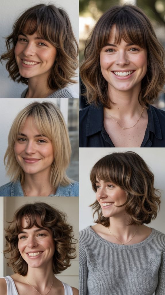 Long Bob With Choppy Layers and Bangs