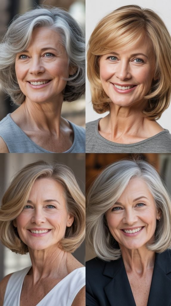 Chin-Grazing Lob with Face-Framing Layers