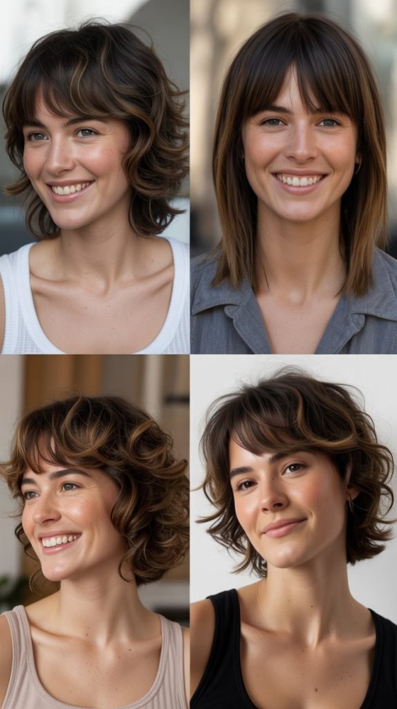Shaggy Lob with Textured Fringe