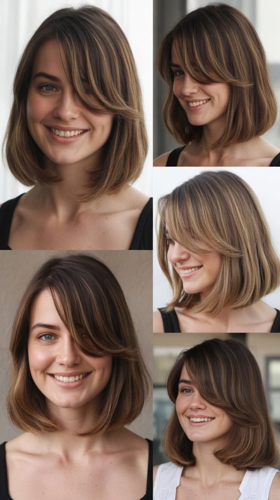  Long Bob With Long Side Bangs