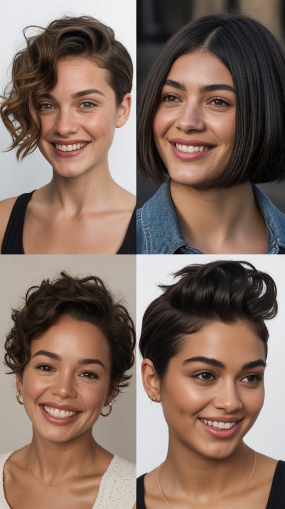  Cropped Cut with Volume on Top