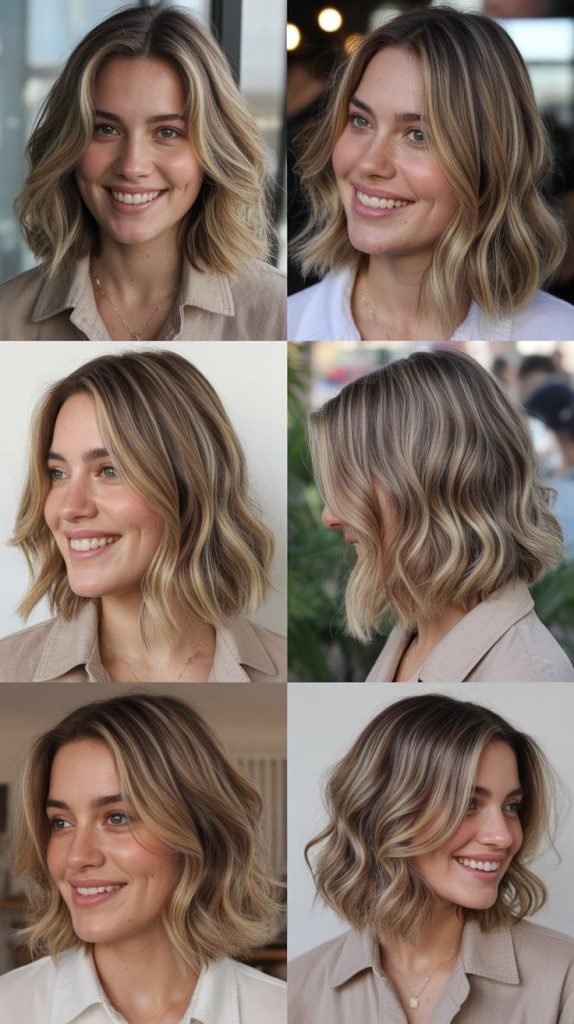 Textured Lob with Balayage