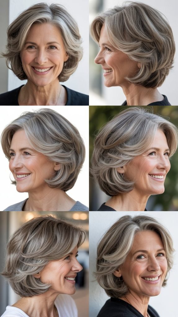Layered Bob at Chin Length