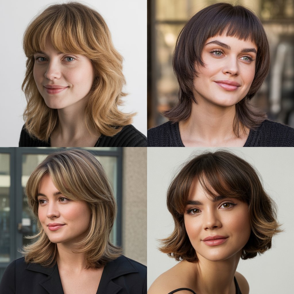 Baby Bangs with Graduated Layers