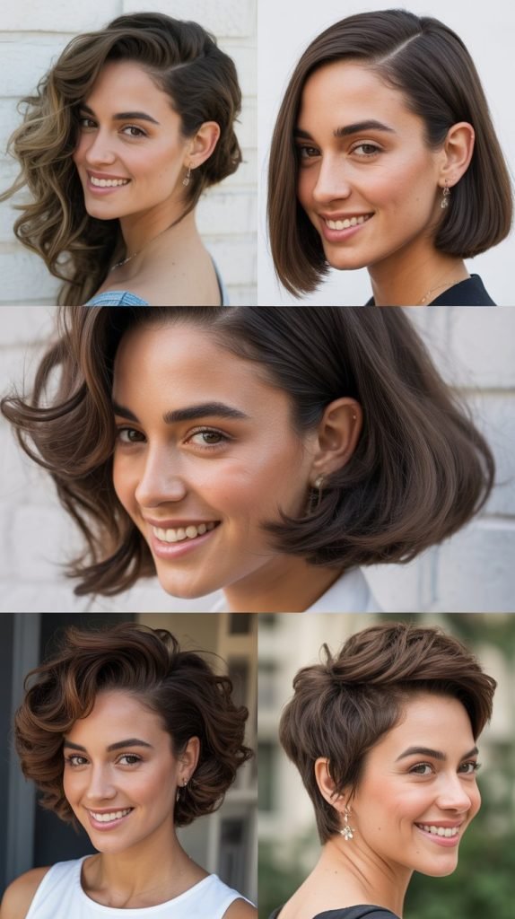 Side Part with Tucked Ear