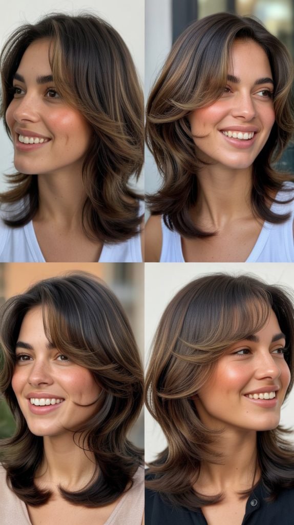 Soft Layered Cut with Feathered Ends