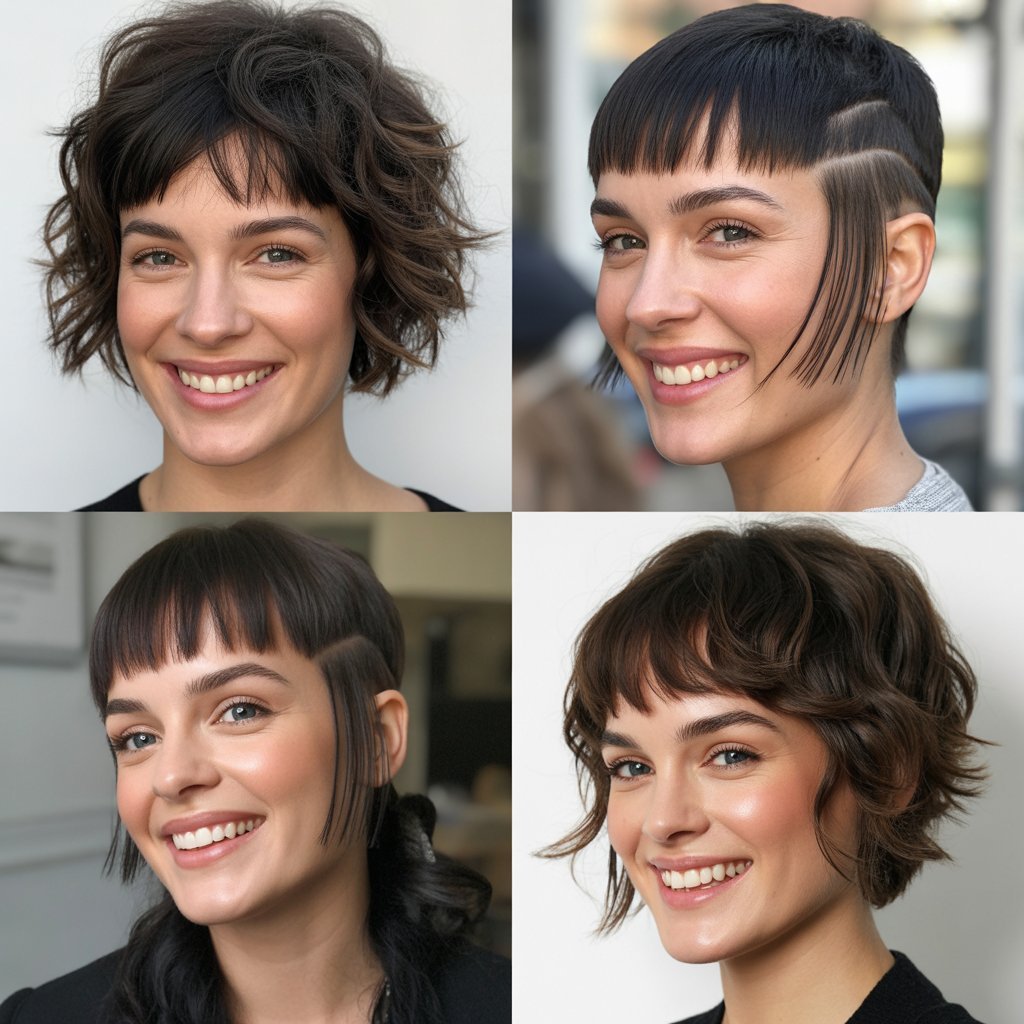 Choppy Micro Bangs with Disconnected Layers