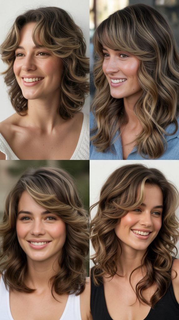 Wavy Layers with Feathered Face-Framing