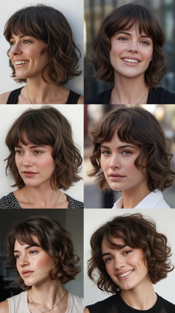 Choppy Lob with Wispy Bangs