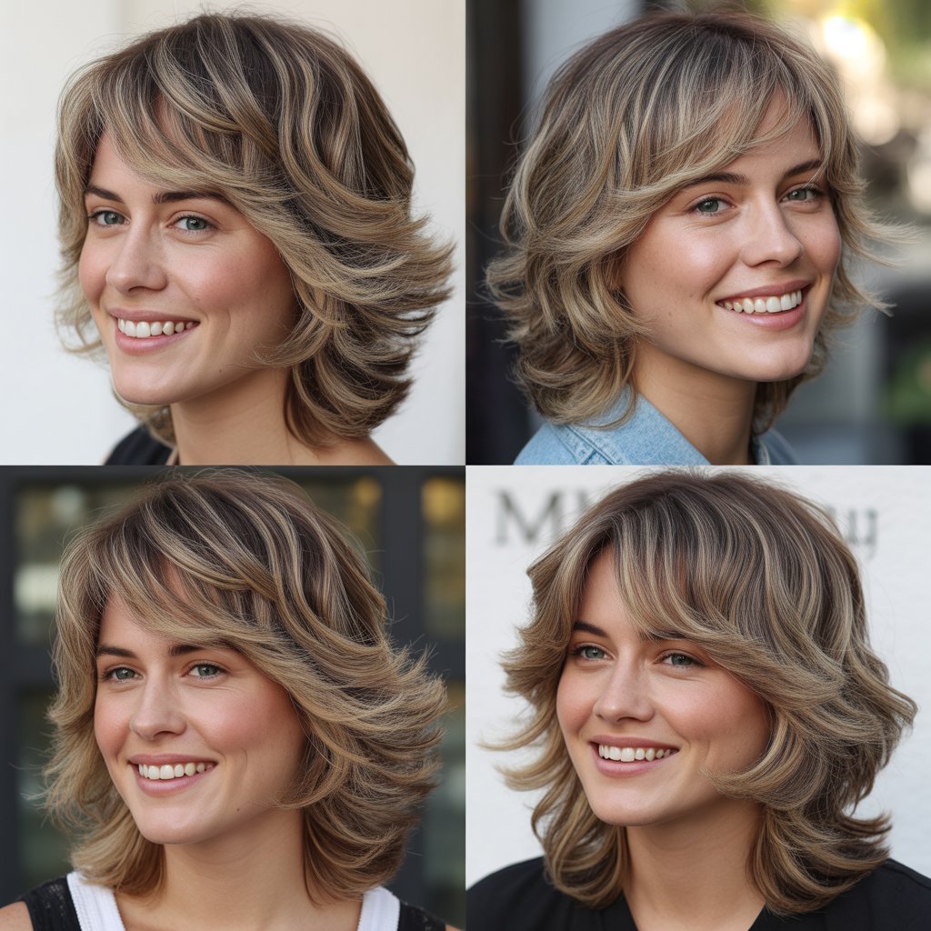 Wolf Cut with Face-Framing Highlights