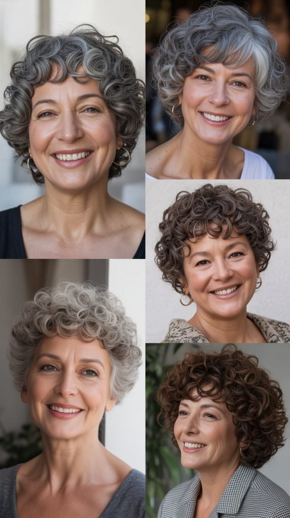 Curly Crop with Natural Fringe