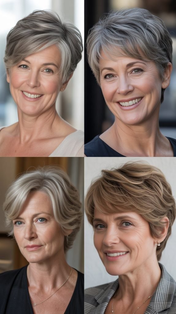 . Side-Swept Pixie with Length