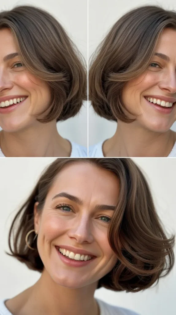 Chin-Length Bob with Wispy Ends