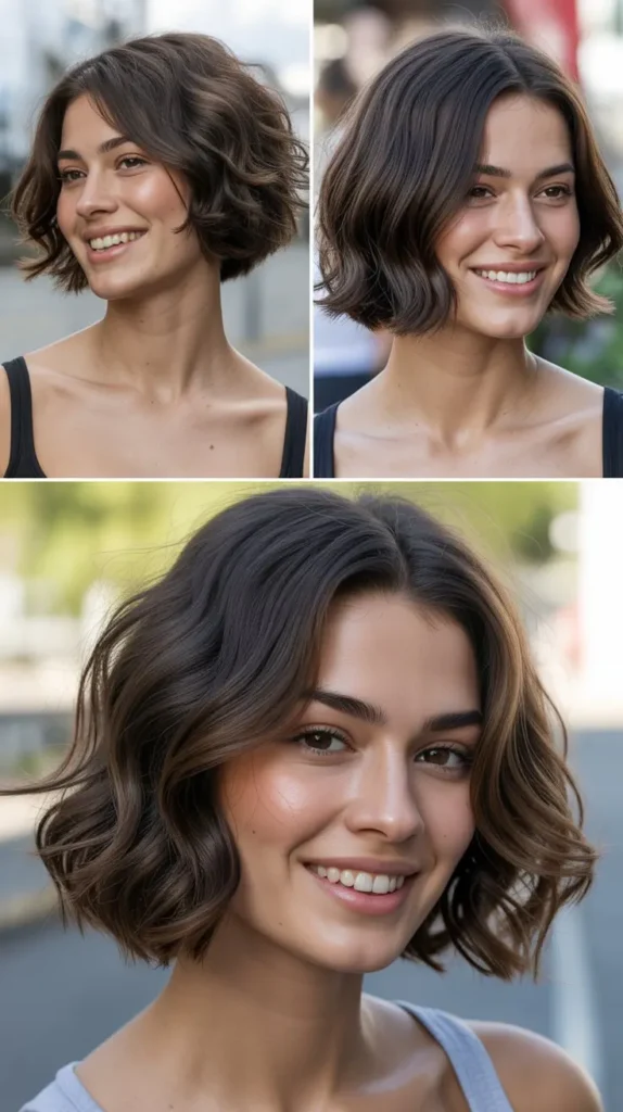 Chin-Length Bob with Piecey Layers