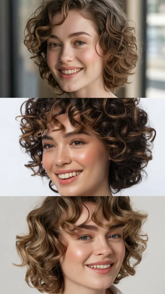 Soft Romantic Chin-Length Curls