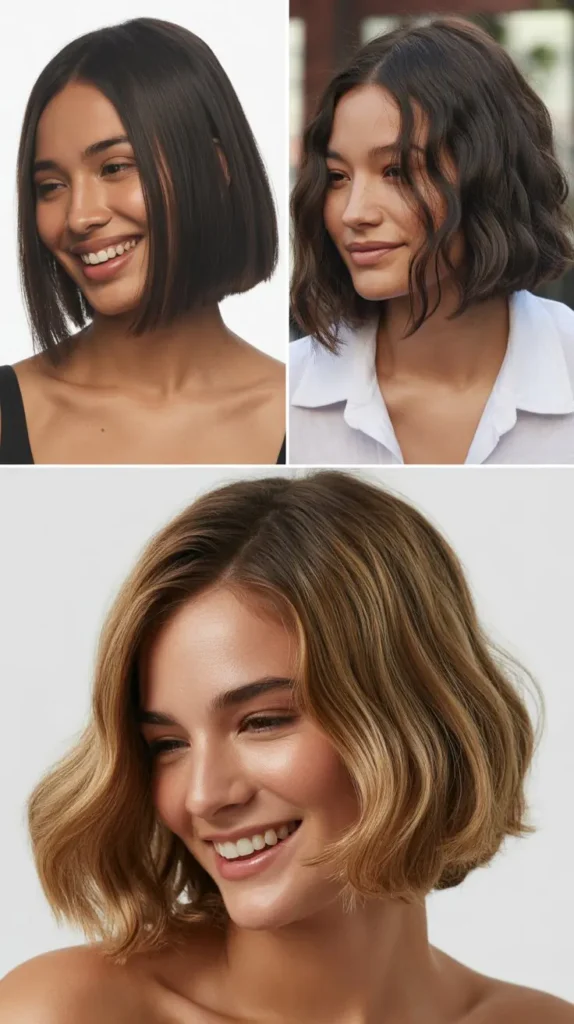 Inverted Bob at Chin Length