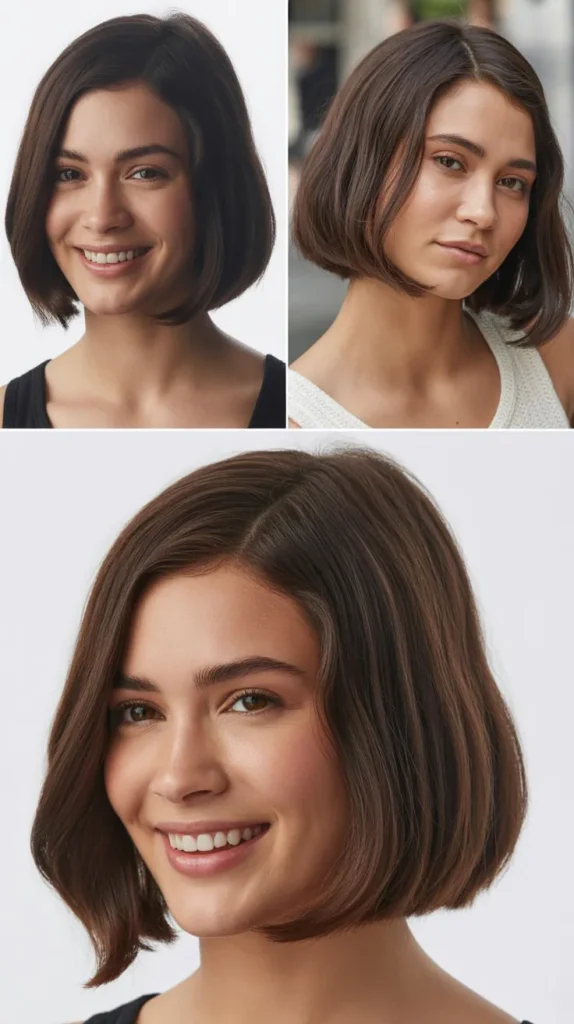 Chin-Length Bob Styled Forward