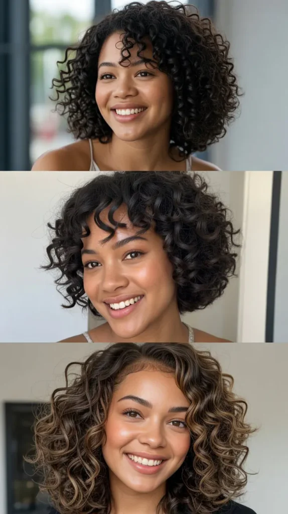 Natural Curl Pattern Chin-Length Cut