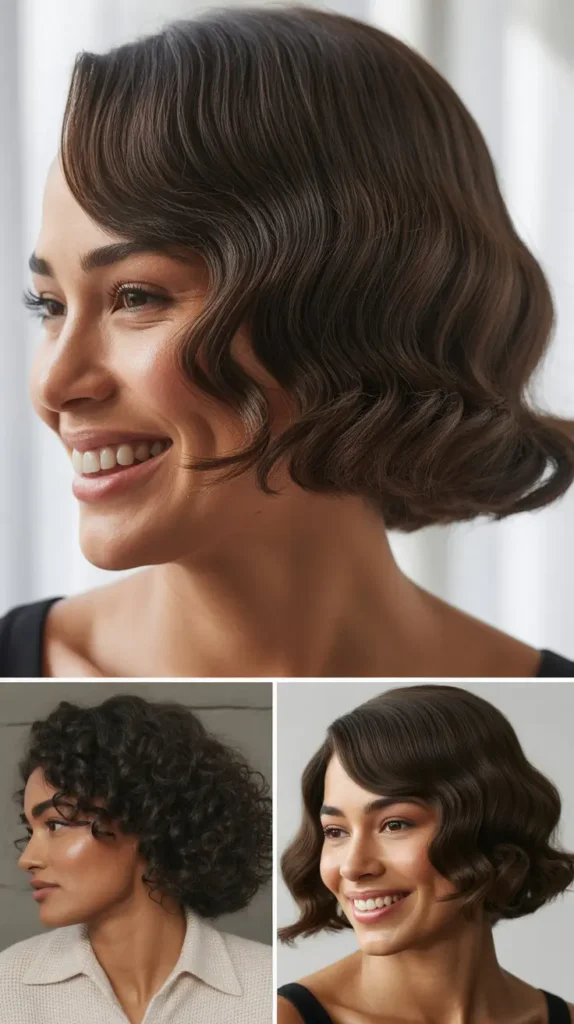Chin-Length Bob with Finger Waves