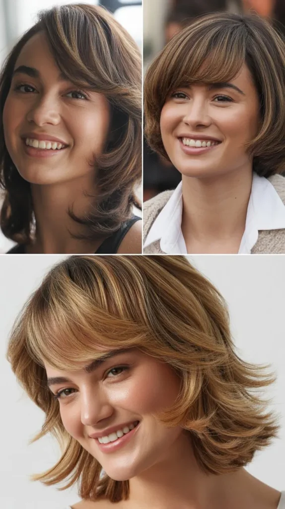 Classic Layers with Swoopy Bangs