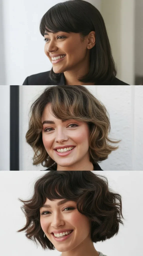 Chin-Length Cut with Side Bangs