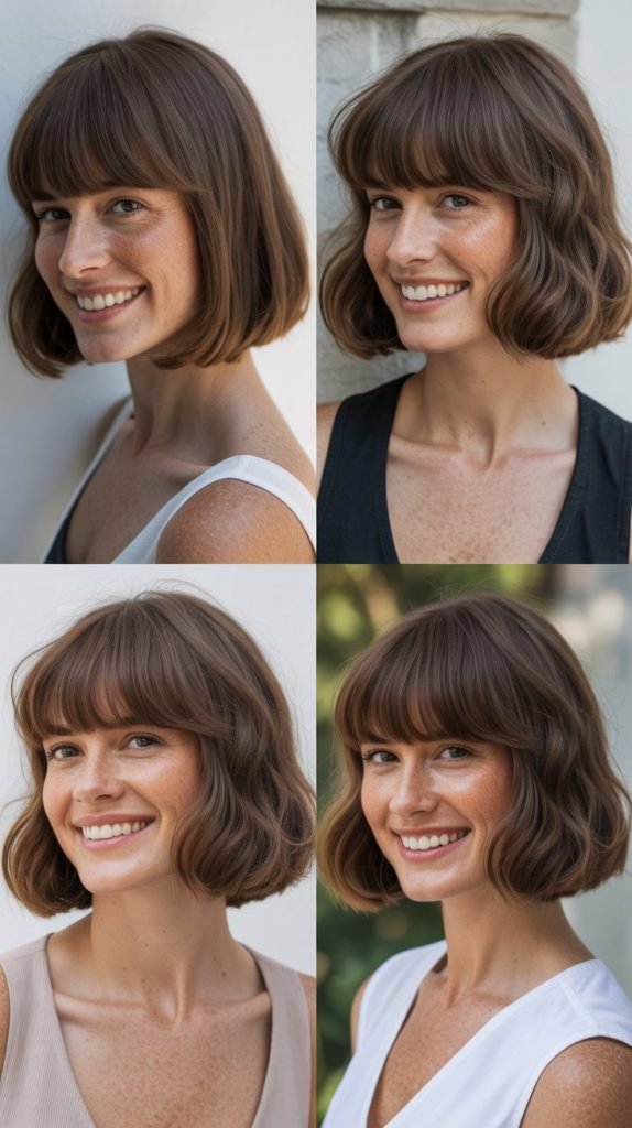  Graduated Bob With Full Thick Bangs