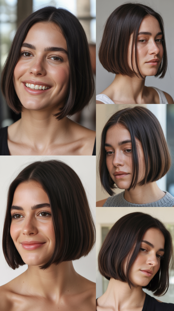 Angled Blunt Bob: The Subtle Graduation