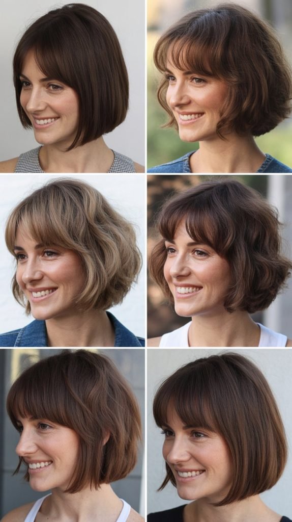 . Graduated Bob With Piecey Bangs