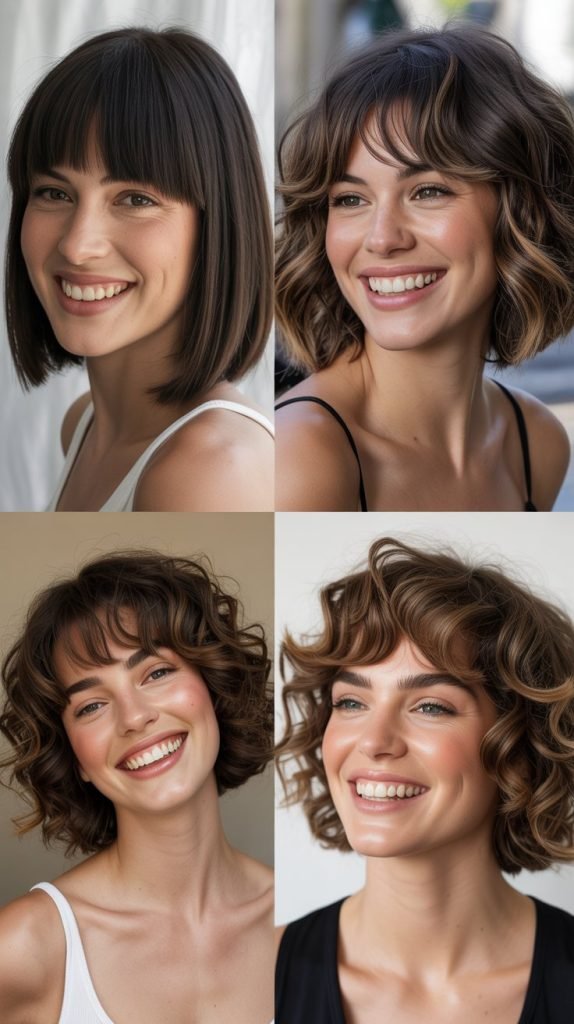  Bouncy Bob with Voluminous Bangs