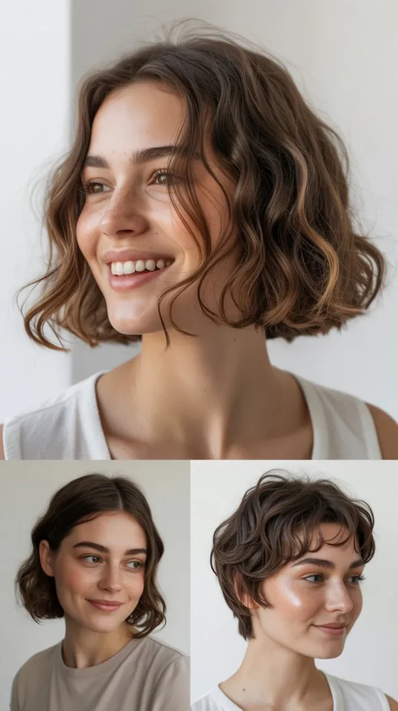 Chin-Length Wavy Bob