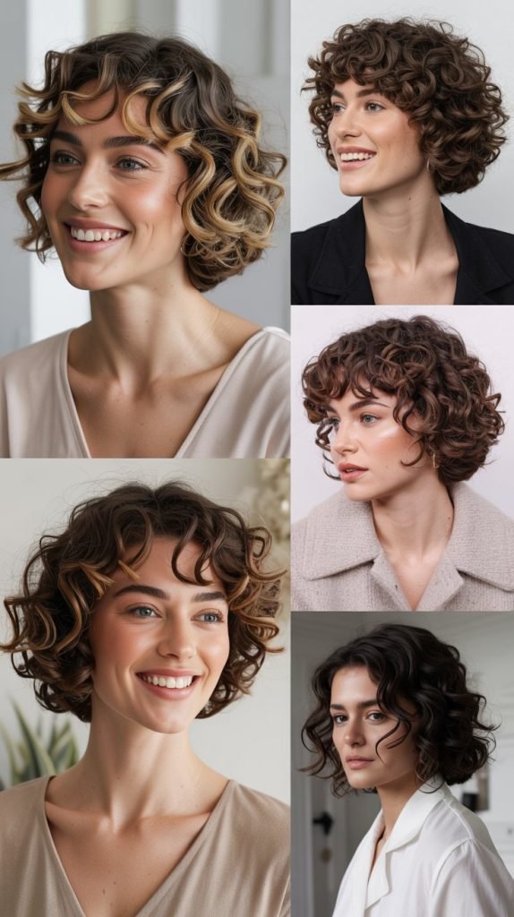 Curly Bob for Thick Hair