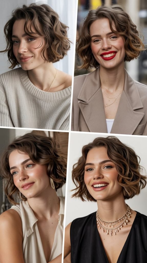 Volume-Boosted Wavy Bob