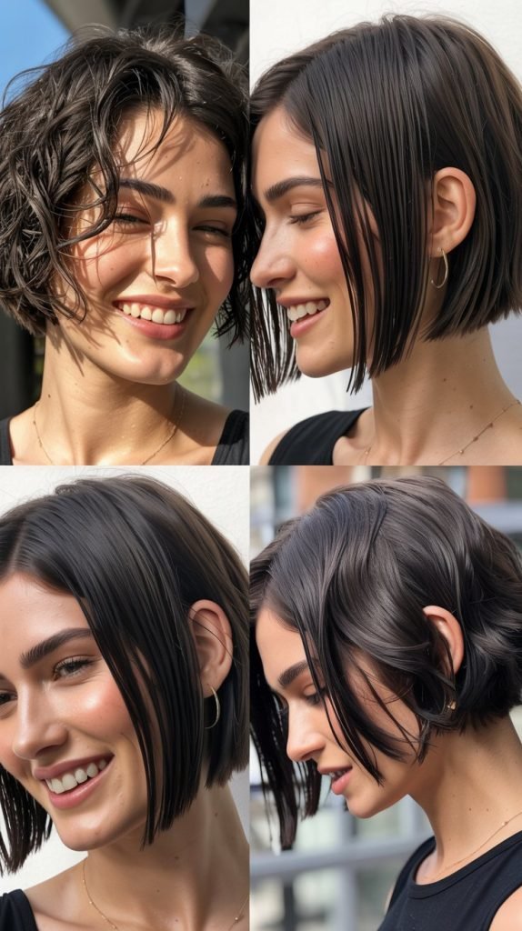 Edgy Bob with Razor-Cut Texture
