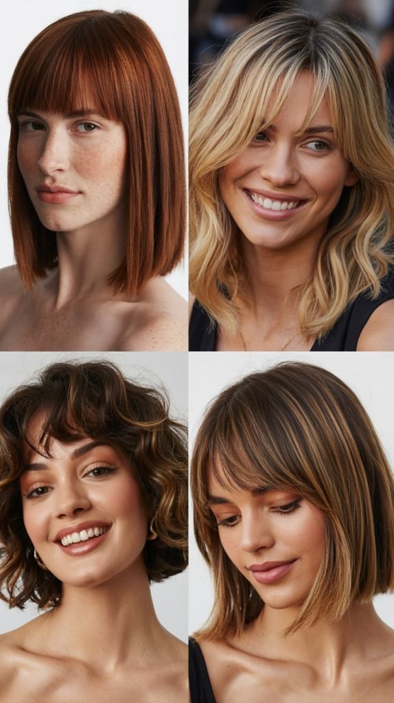  Long Bob With Wispy Thin Bangs