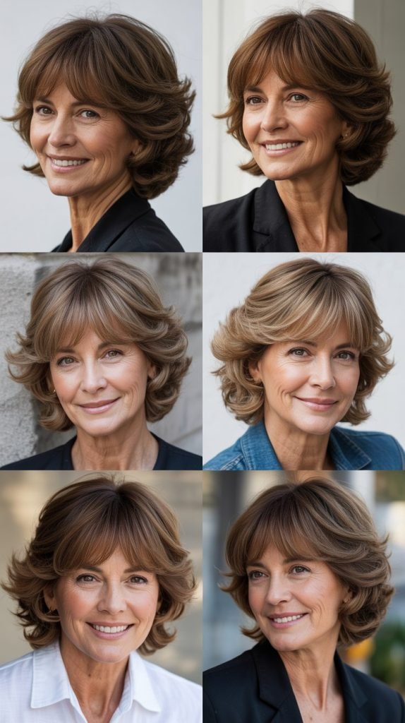 . Soft Shag with Curtain Bangs