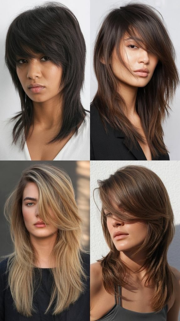 Layered Long Hair with Natural Waves