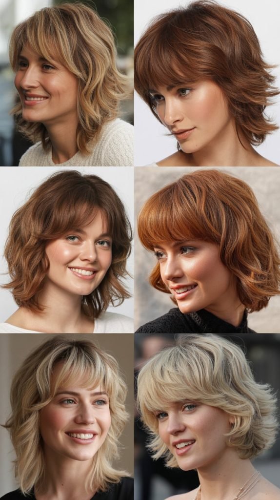 Messy Bob With Textured Bangs