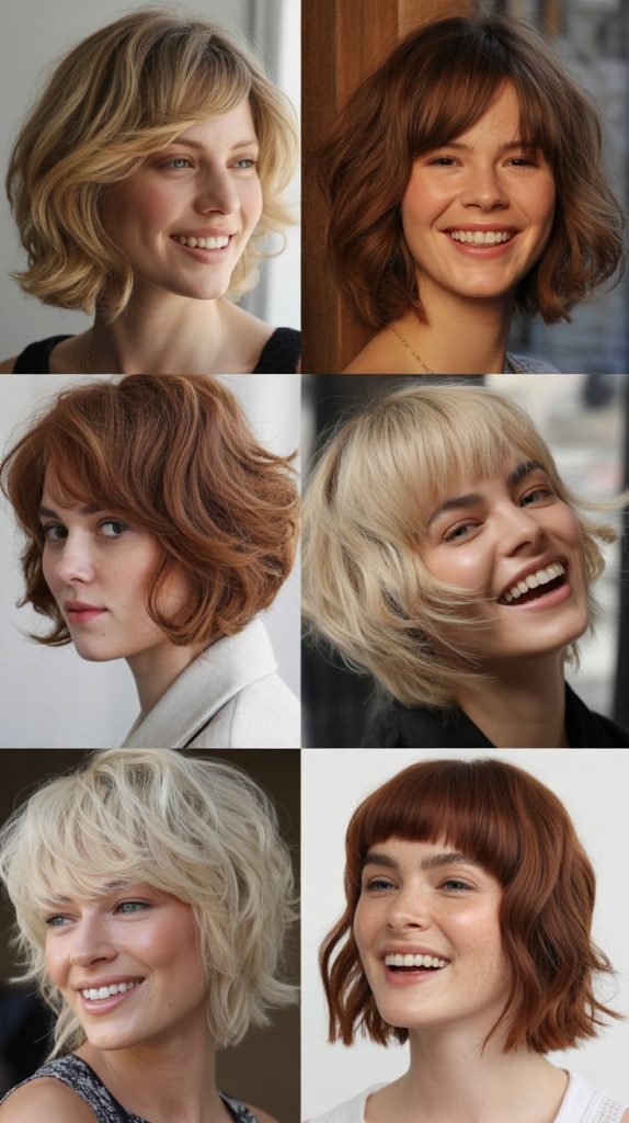 Choppy Bob With Bardot Bangs