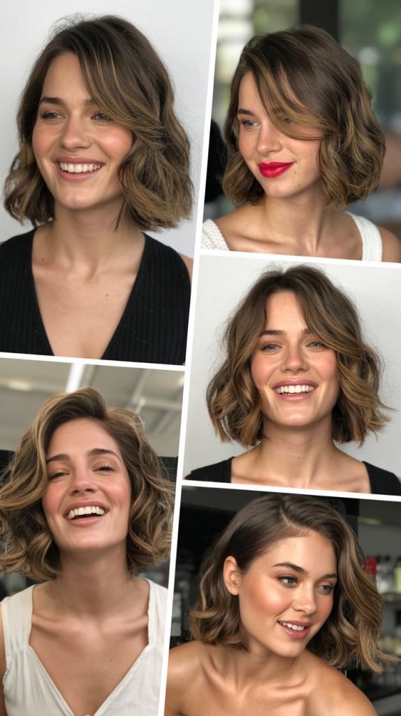 . Long Wavy Bob (Lob)
