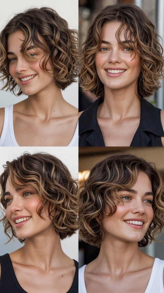 Graduated Bob with Feathered Crown