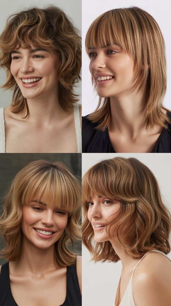 Wispy Layered Bangs