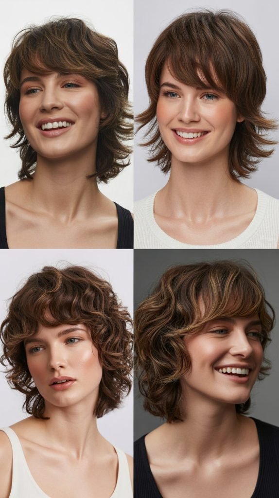 Asymmetrical Cut with Dramatic Side Bangs