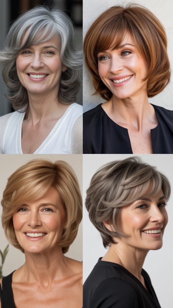 Side-Swept Bangs with Layers