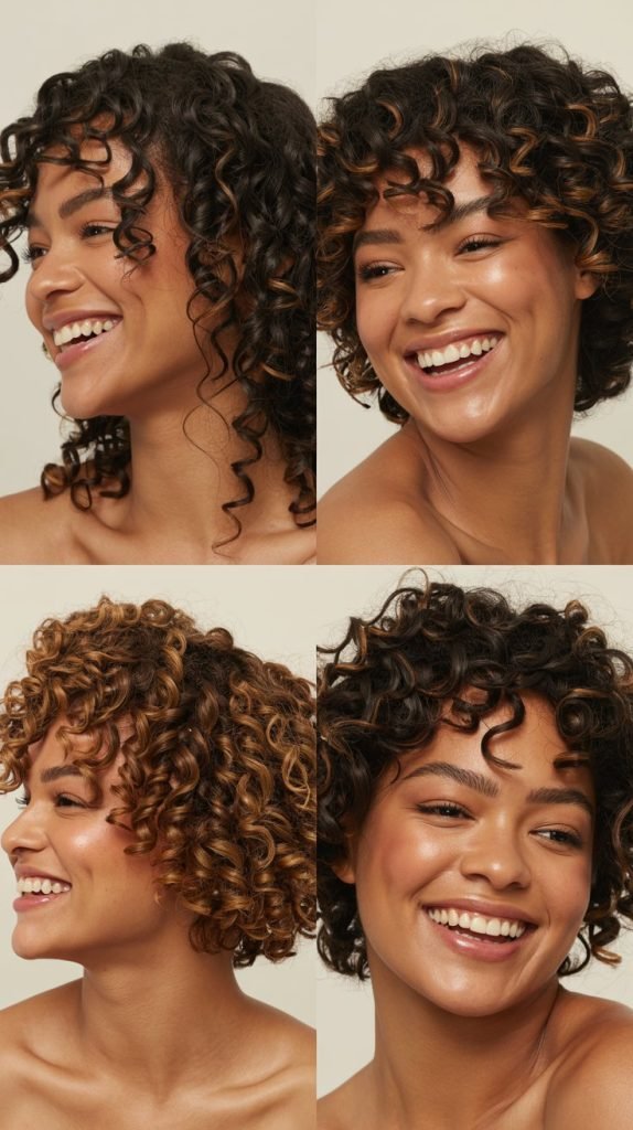 Curly Bantu Knot-Out Style