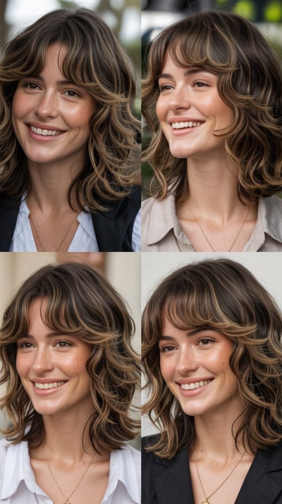  Textured Shag With Wispy Curtain Bangs