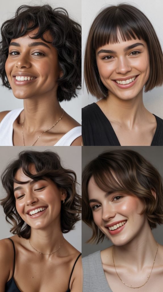  Razor-Cut Bob With Edgy Bangs